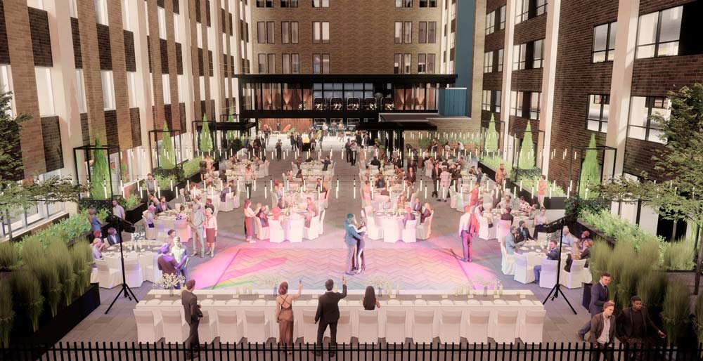Skygarden Ballroom event space in Minneapolis at Northstar building